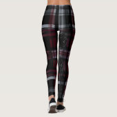 Leggings Cool écrasé gothique Grungy Grunge Plaid Motif (Dos)