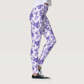 Leggings Cool Élégant Périwinkle Bleu Cerf Toile Française (Droite)