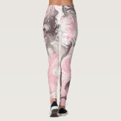 Leggings cool en marbre rose suffisance motif femmes filles (Dos)
