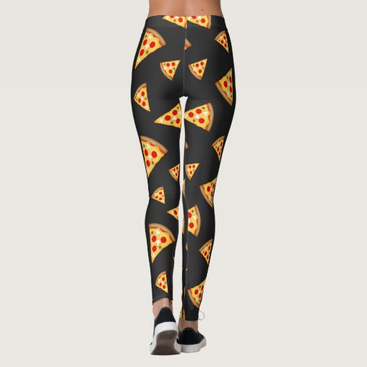 Leggings Cool et fun pizza tranches motif (Dos)