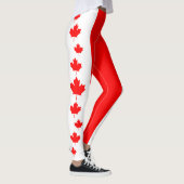 Leggings Cool Feuille d'érable rouge du drapeau du Canada (Droite)