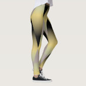 Leggings cool géométrique noir et or gris (Droite)