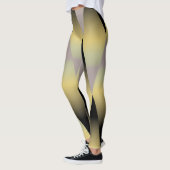 Leggings cool géométrique noir et or gris (Gauche)