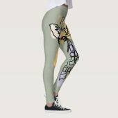 Leggings Cool Giraffe Abstract Line Art (Droite)
