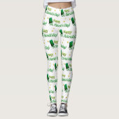 Leggings Cool Gold Green Casquettes heureux St. Patrick (Devant)