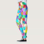 Leggings Cool graphique Abstrait géométrique coloré (Gauche)