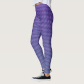 Leggings Cool Horizontal Violet Rayures Dégradées Trippées (Gauche)