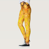 Leggings Cool Juicy Orange tranches motif sur Eau gouttes (Gauche)
