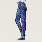 Leggings cool mermaid parties scintillant chic poisson bleu (Gauche)