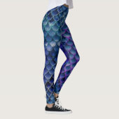 Leggings cool mermaid parties scintillant chic poisson bleu (Droite)