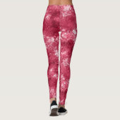 Leggings Cool moderne Abstrait Magenta marbre Peinture Moti (Dos)