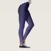 Leggings Cool moderne couleur violet demi-ton Pixel numériq (Droite)