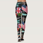 Leggings Cool moderne motif USA mignon unique chic chic (Dos)