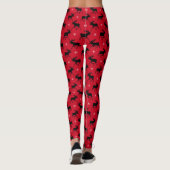 Leggings Cool Moose Courir dans le Motif hivernal neige (Dos)