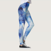 Leggings Cool Motif des tons bleu et blanc (Droite)