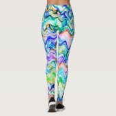 Leggings Cool multicolore Wavy Zig Zag Motif (Dos)