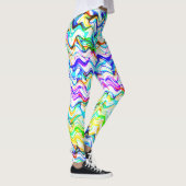 Leggings Cool multicolore Wavy Zig Zag Motif (Droite)