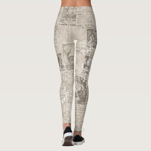 Leggings Cool One-of-a-Genre Ephemera Nouvelles Imprimer Mo (Dos)