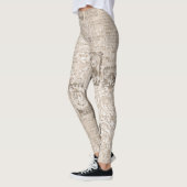 Leggings Cool One-of-a-Genre Ephemera Nouvelles Imprimer Mo (Gauche)