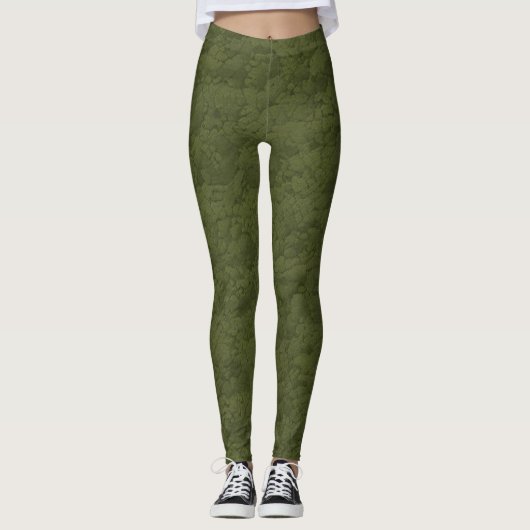 Leggings cool parties scintillant verte irish  motif (Devant)