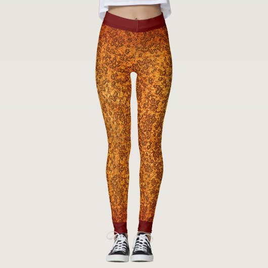 Leggings Cool Rough Look Motif rouge (Devant)