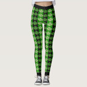 Leggings Cool Shamrock irlandais Bright White Heart (Devant)