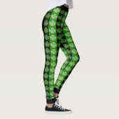 Leggings Cool Shamrock irlandais Bright White Heart (Droite)