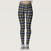 Leggings COOL spirale colorée Motif Abstrait (Devant)