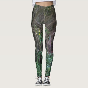 Leggings Cool Tress Forêt foncée Imprimer