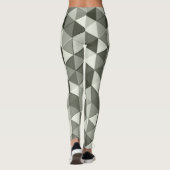Leggings Cool triangles gris motif géométrique (Dos)