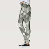 Leggings Cool triangles gris motif géométrique (Gauche)