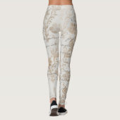 Leggings cool un d'un genre éphémère motif floral femmes (Dos)