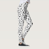 Leggings Copie dalmatienne noire et blanche (Droite)