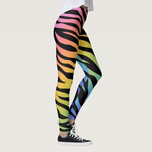Leggings Copie de gradient d'arc-en-ciel de rayures de (Droite)