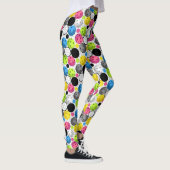 Leggings Copie de Pickleball avec les boules fuchsia (Droite)