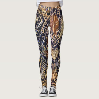 Leggings Copie de tissu de boue de Dogon