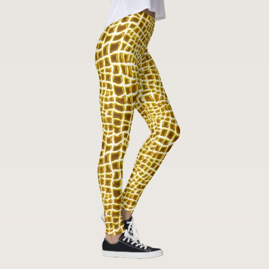 Leggings Copie d'or de girafe (Droite)