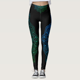 Leggings Copie fraîche du feu de mandala