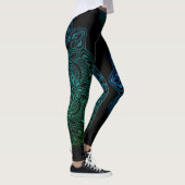 Leggings Copie fraîche du feu de mandala (Droite)
