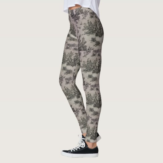 Leggings Copie noire et blanche de Toile (Gauche)