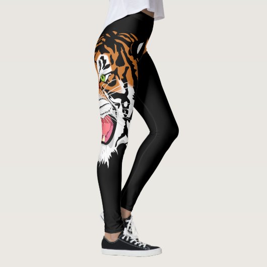 Leggings Copie principale de tigre d'hurlement sur les (Droite)