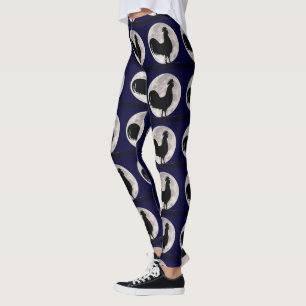 Leggings Coq au clair de lune
