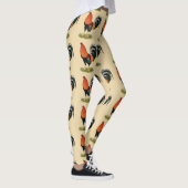 Leggings Coq blond comme les blés de coq de combat (Droite)