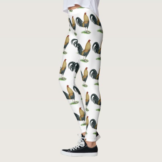 Leggings Coq de combat : Dom ou Crele (Gauche)