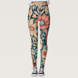 Leggings Coque Coussin de fleurs de Bohême