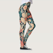 Leggings Coque Coussin de fleurs de Bohême (Droite)