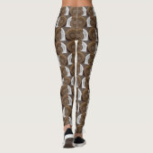 Leggings Coques d'escargot Motif Abstrait (Dos)