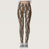 Leggings Coques d'escargot Motif Abstrait (Devant)