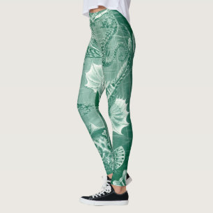 Leggings Coques et poissons de Teleostei vintages par Ernst