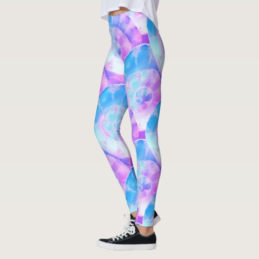 Leggings Coques violettes Et Bleues Revêtues (Gauche)